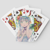 Anime faced box of playing cards トランプ (裏面)