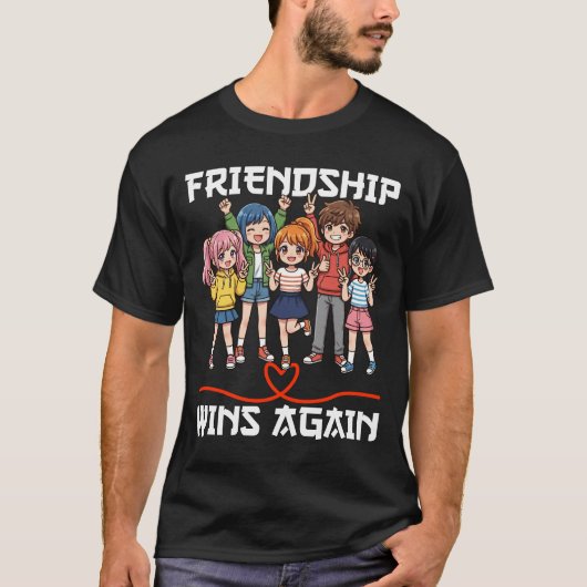 ANIME - FRIENDSHIP WINS AGAIN Tシャツ (正面)