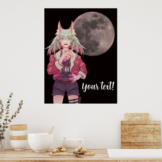 Anime, full moon ポスター (キッチン)