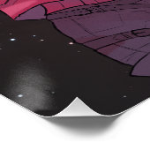 Anime, full moon, Nebula  ポスター (コーナー)