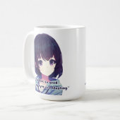 Anime Girlのコメントがとても良い コーヒーマグカップ (正面左)