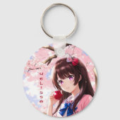 Anime Girlの名前の追加 キーホルダー (裏面)