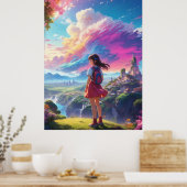 Anime Girlビュービスタ ポスター (キッチン)