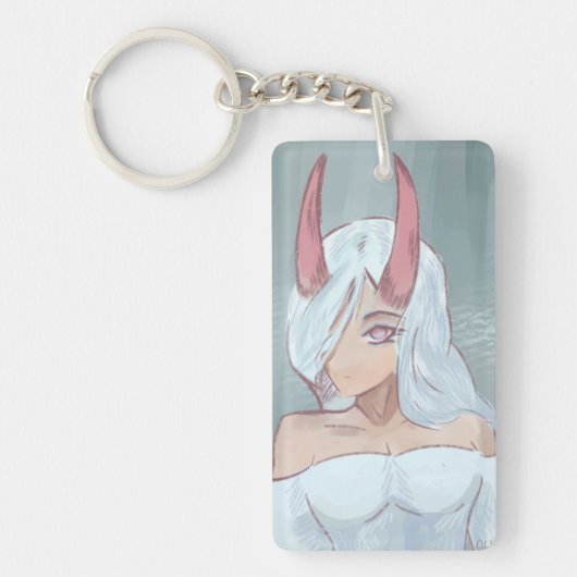 Anime, girl, キーホルダー (正面)