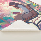 Anime Girl 読's in the Park シェルパブランケット (3/4)