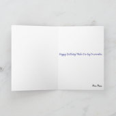 Anime Girl And Kawaii Cake Celebration カード (内部)