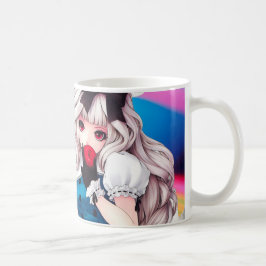 Anime girl art コーヒーマグカップ