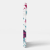 Anime Girl & Butterflies – Coque iPhone Manga Aqua iPhoneケース (右側面)