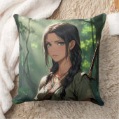 Anime Girl Jungle Booktoker Tribe Gift book lover クッション (ブランケット)