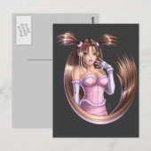 Anime Girl - Nikki ポストカード (正面/裏面)