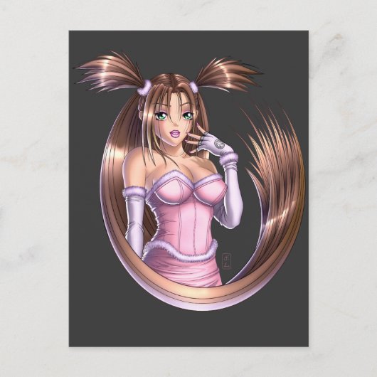 Anime Girl - Nikki ポストカード (正面)