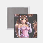 Anime Girl - Nikki マグネット (正面/裏面)