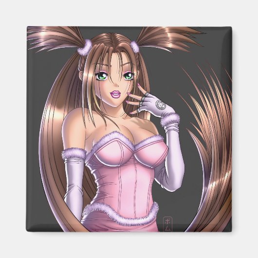 Anime Girl - Nikki マグネット (正面)