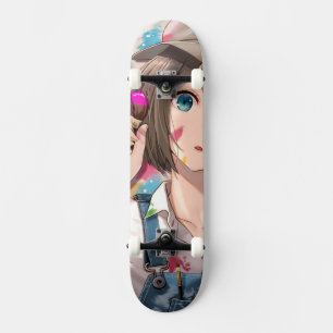 Anime Girl on Skateboard、Anime Girl Skateboard スケートボード