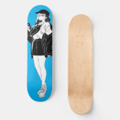 Anime Girl Out On Town Skateboard Deck スケートボード (正面)