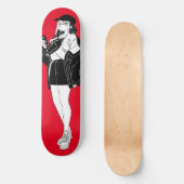 Anime Girl Out On Town Skateboard Deck スケートボード (正面)