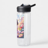 Anime Girl Reading Personalized ウォーターボトル (左面)