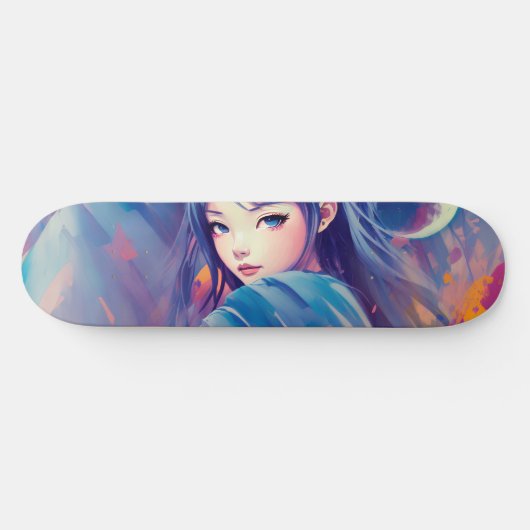 Anime girl skateboard Ai スケートボード (横)