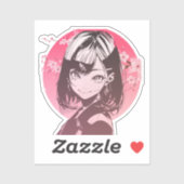 Anime Girl stylish sticker シール (シート)