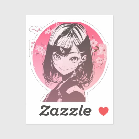 Anime Girl stylish sticker シール (シート)