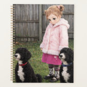 Anime Girl & Two Dogs Weekly Planner プランナー手帳 (正面)