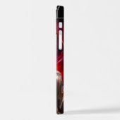 Anime Girl with Red Scarf Phone Case Stylish iPhoneケース (左側面)