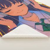 Anime Girl's 聞 to Music シェルパブランケット (3/4)