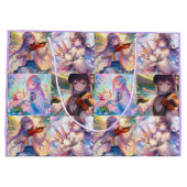 Anime Girls with Violin and Axolotls誕生日 ラージペーパーバッグ (裏面)