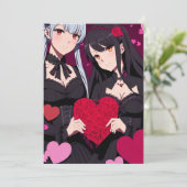 Anime Gothic Valentine's Red Hearts シーズンカード (スタンド正面)