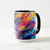Anime Graffiti Chaos — Color Splash Mug | Bold Art マグカップ (正面右)