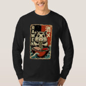 Anime Hamster Eating Ramen Japanese Cute & Funny K Tシャツ (正面)