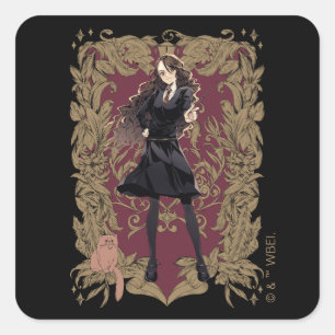 Anime Harmione Grangerフレー華美ム スクエアシール