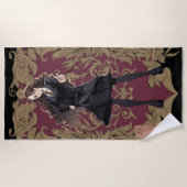 Anime Harmione Grangerフレー華美ム ビーチタオル (正面)