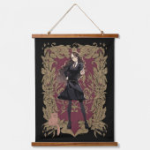 Anime Harmione Grangerフレー華美ム 吊り下げ型タペストリー (正面)