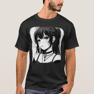 Anime Horror Girl Aesthetic Grunge Waifu Japanese  Tシャツ