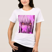 anime ia girl pink 4k写真 トライブレンドTシャツ (正面)
