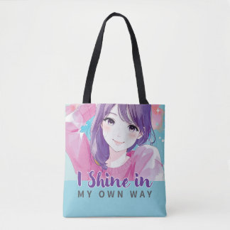 Anime- inspired design bag with Expressive Note トートバッグ