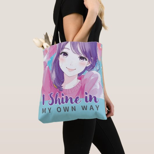 Anime- inspired design bag with Expressive Note トートバッグ (クローズアップ)
