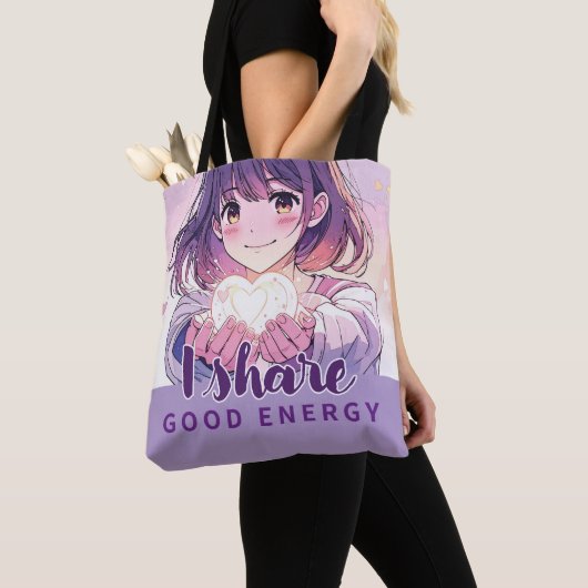 Anime- inspired design bag with Expressive Note トートバッグ (クローズアップ)
