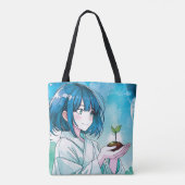 Anime- inspired design bag with Expressive Note トートバッグ (裏面)