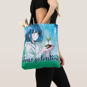 Anime- inspired design bag with Expressive Note トートバッグ (クローズアップ)