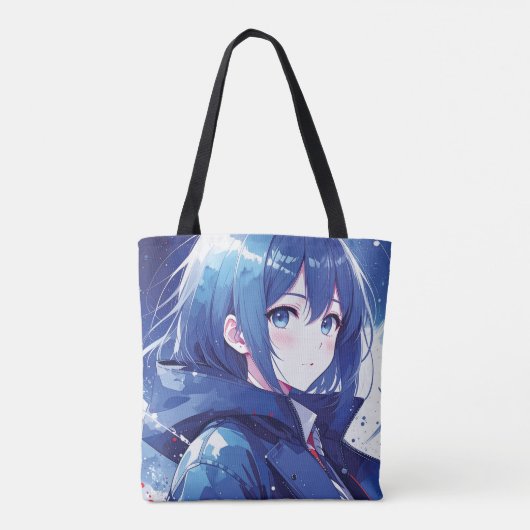 Anime- inspired design bag with Expressive Note トートバッグ (裏面)
