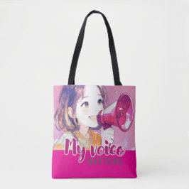 Anime- inspired design bag with Expressive Note トートバッグ