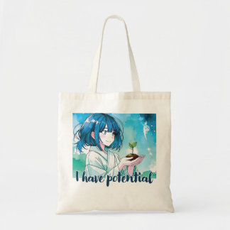 Anime- inspired design bag with Expressive Note トートバッグ