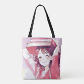 Anime- inspired design bag with Expressive Note トートバッグ (裏面)