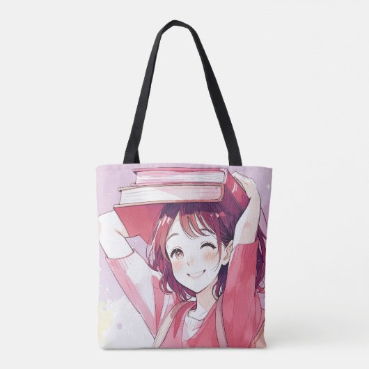 Anime- inspired design bag with Expressive Note トートバッグ (裏面)