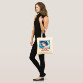 Anime- inspired design bag with Expressive Note トートバッグ (正面(モデル))