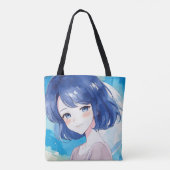 Anime- inspired design bag with Expressive Note トートバッグ (裏面)