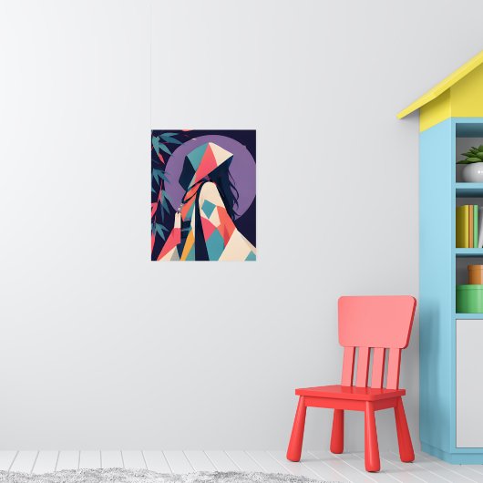 Anime inspo print No 10 Moonlit Secret ポスター (子ども部屋1)