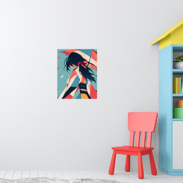 Anime inspo print No 11 Under the Parasol ポスター